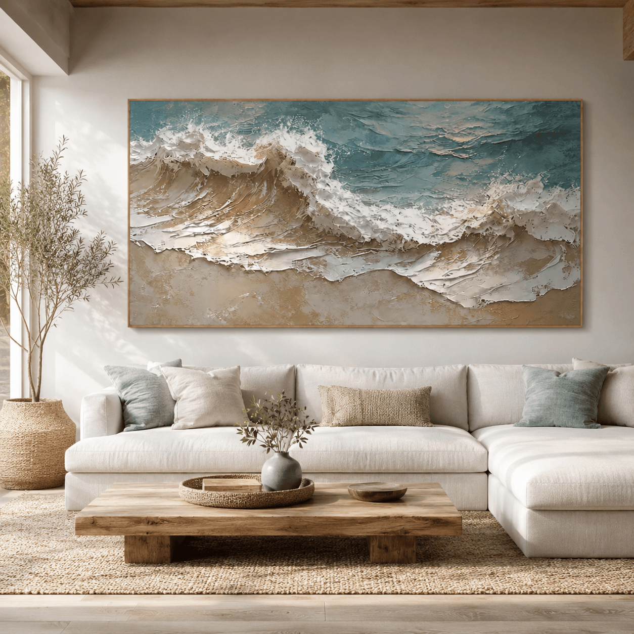 Textured Ocean Opulence | Blue Wave