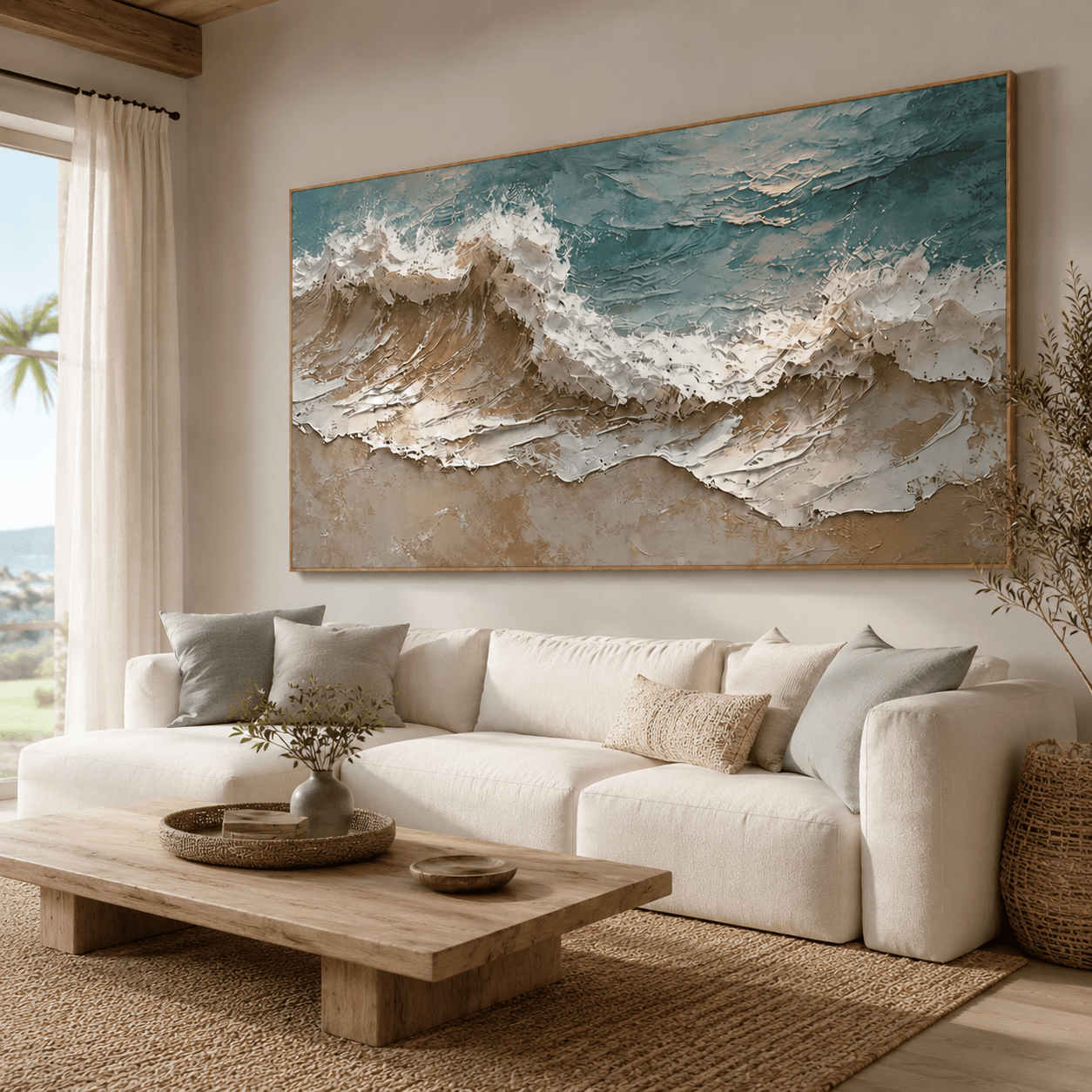 Textured Ocean Opulence | Blue Wave
