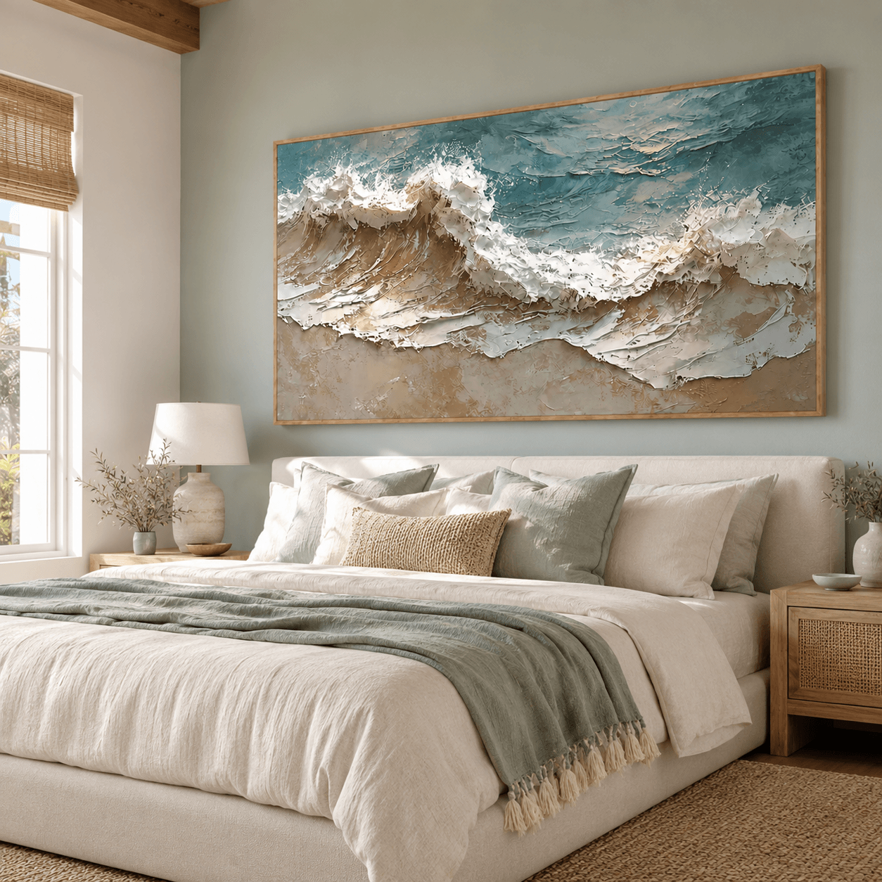 Textured Ocean Opulence | Blue Wave