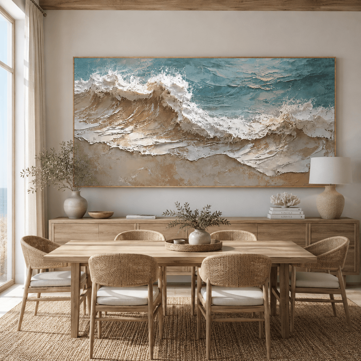 Textured Ocean Opulence | Blue Wave