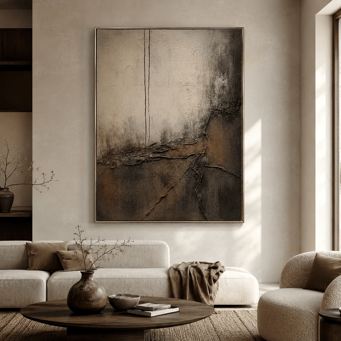 Textured Neutral Elegance | Abstract Depth