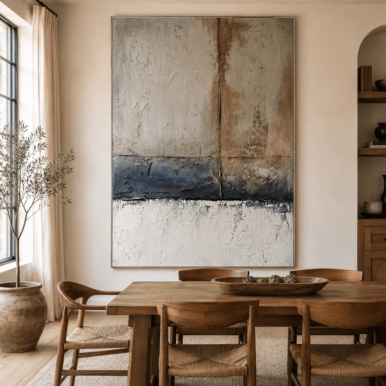 Textured Tonal Abstract | Layered Luxe