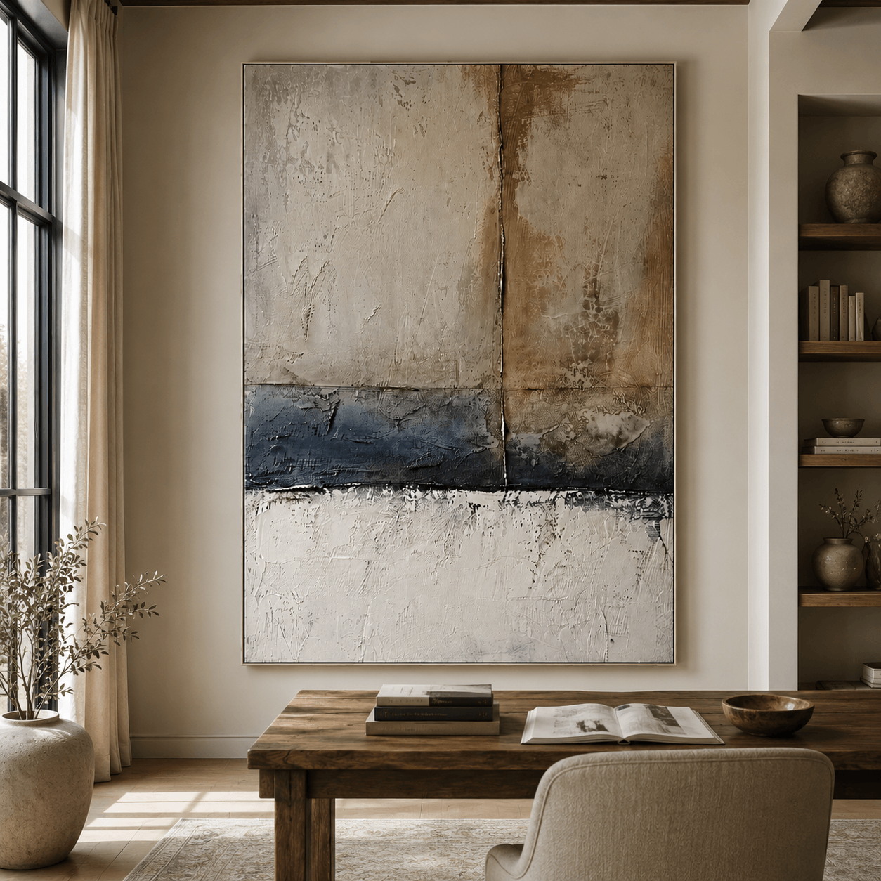 Textured Tonal Abstract | Layered Luxe