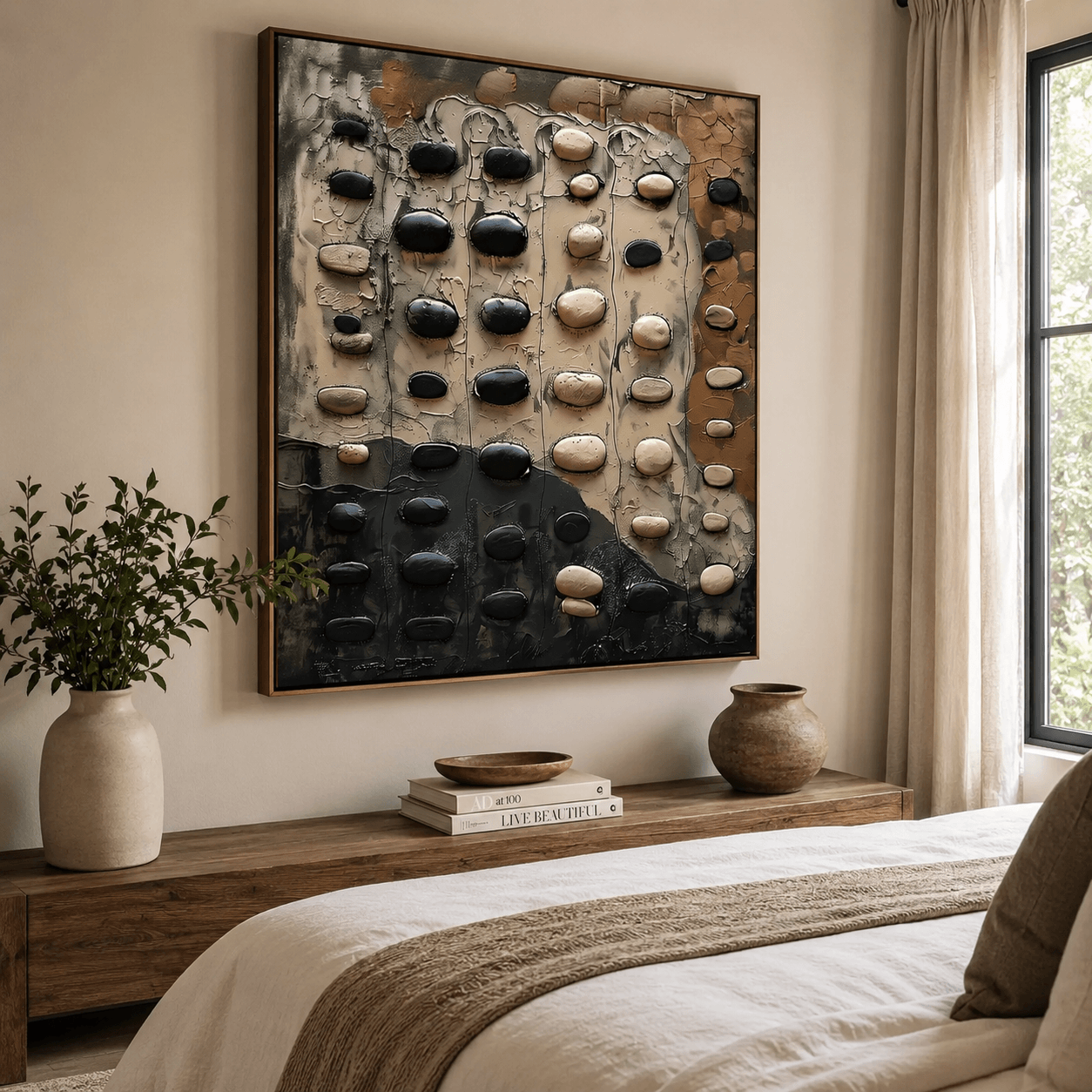 Textured Pebble Art | Elegant Earthiness