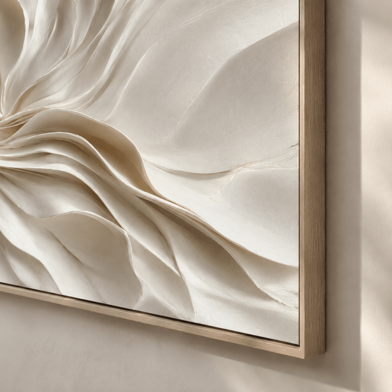 Textured Fluid Petals | Ivory Cream