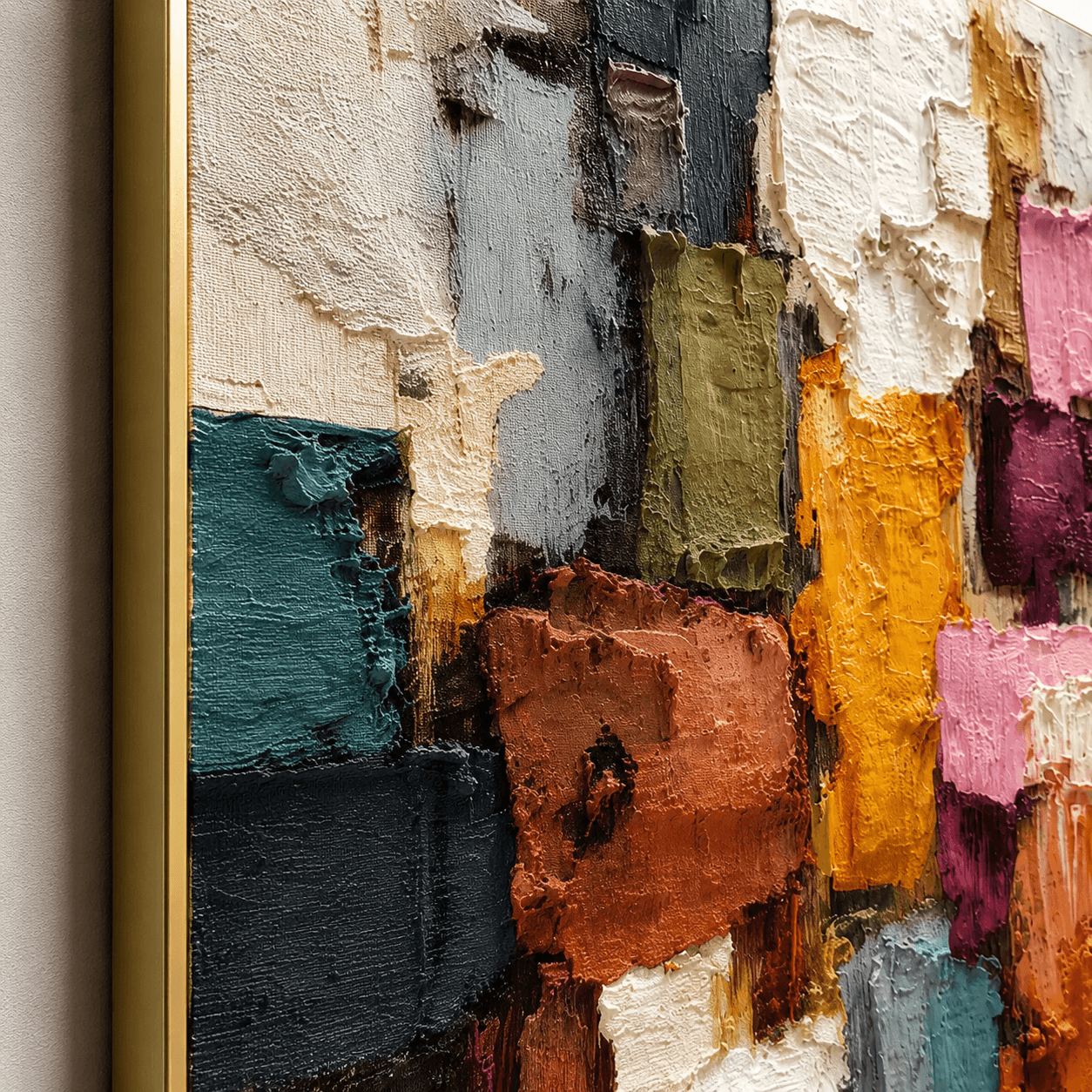 Textured Colorful Art | Vibrant Depth