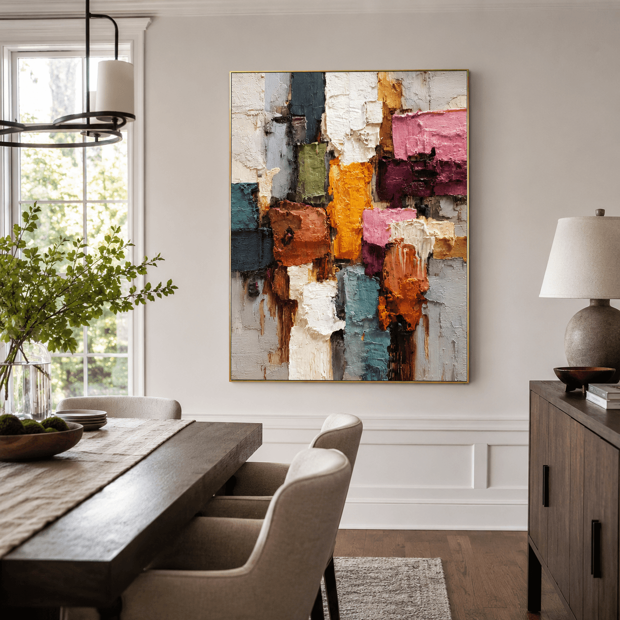 Strukturierte bunte Kunst | Lebendige Tiefe