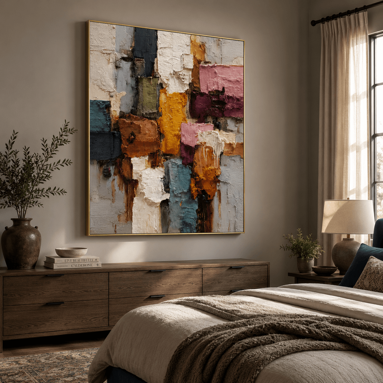 Strukturierte bunte Kunst | Lebendige Tiefe