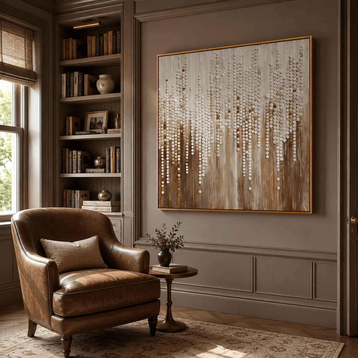 Textured Beaded Art | Elegant Allure