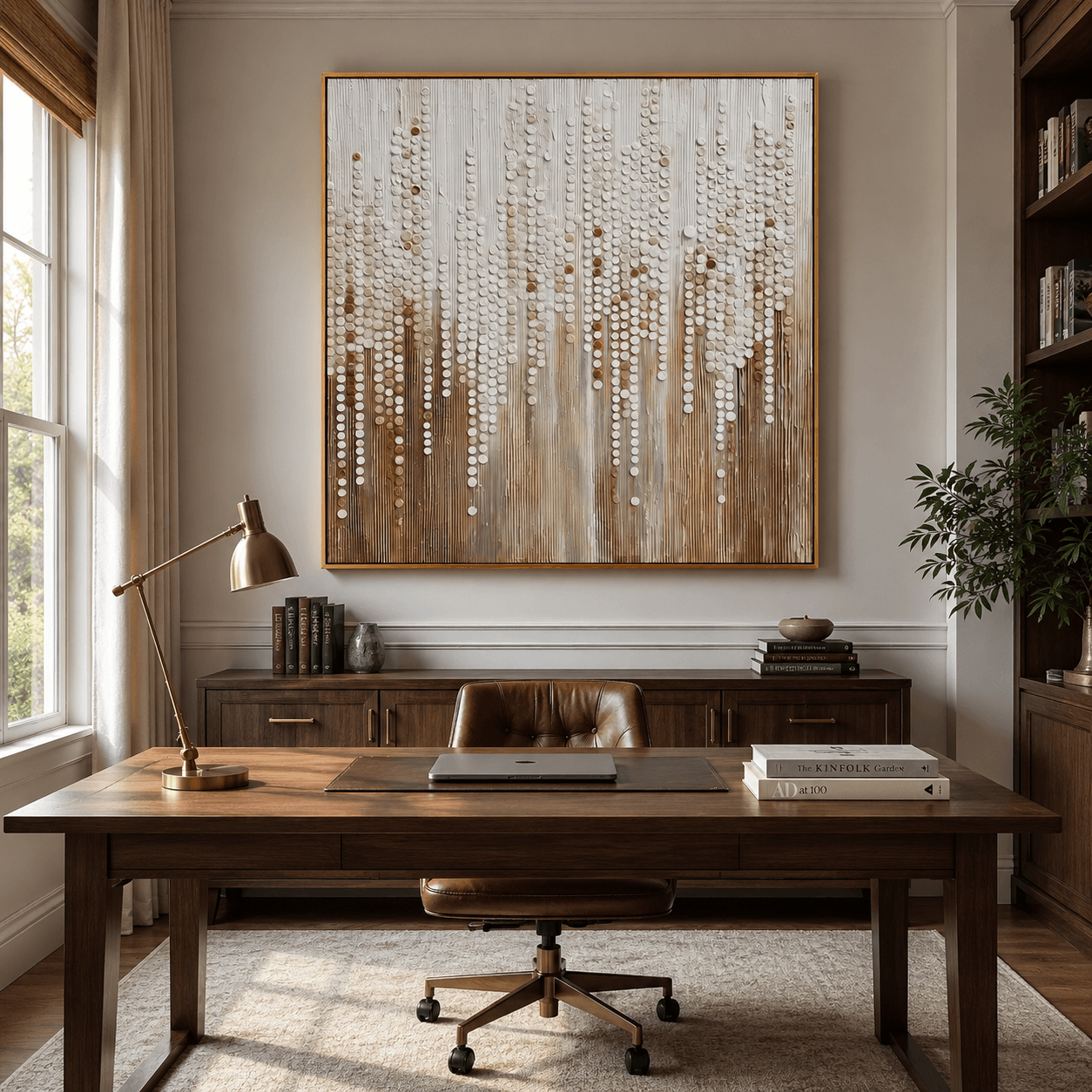 Textured Beaded Art | Elegant Allure