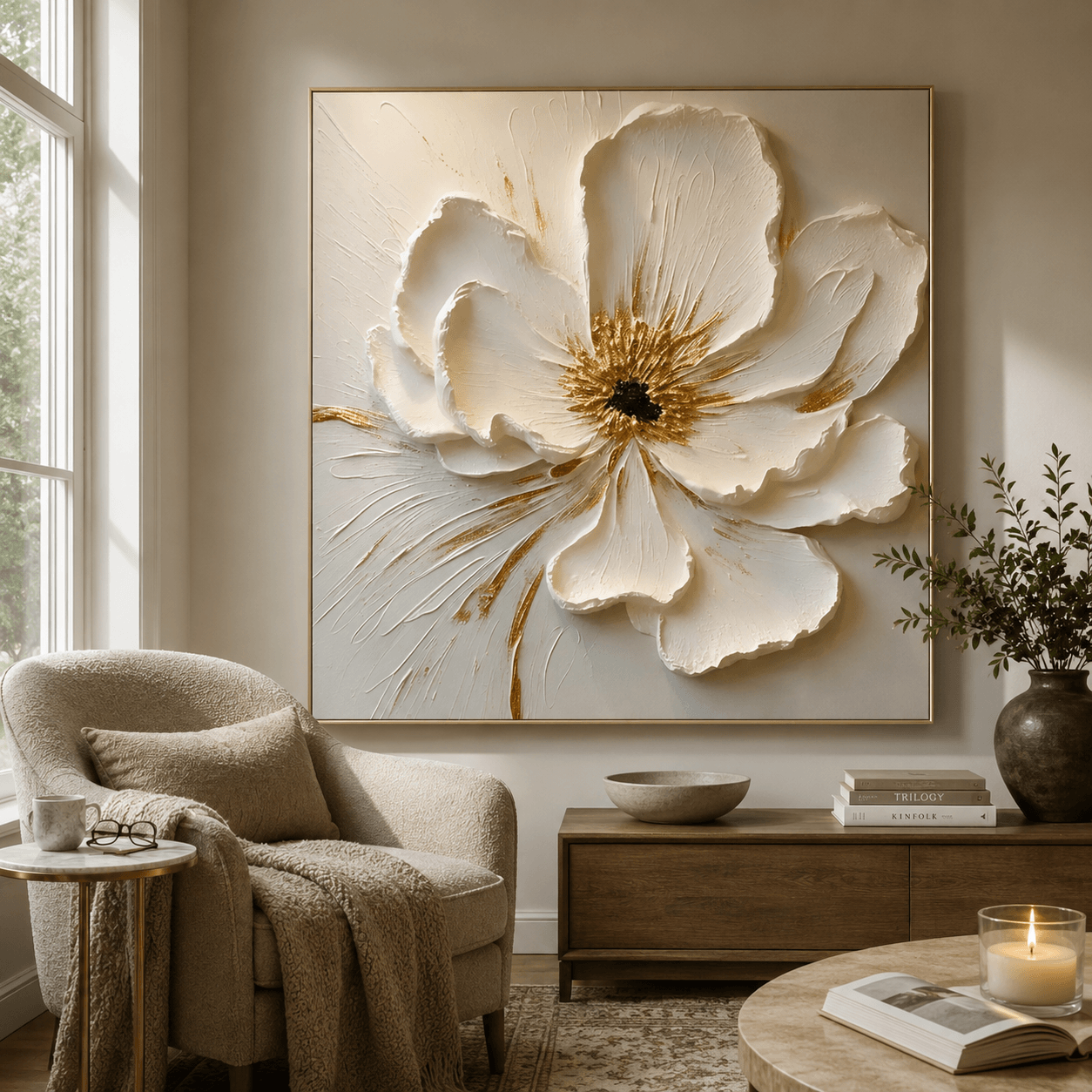 Strukturierte Blumenpracht | Weiße Blüte