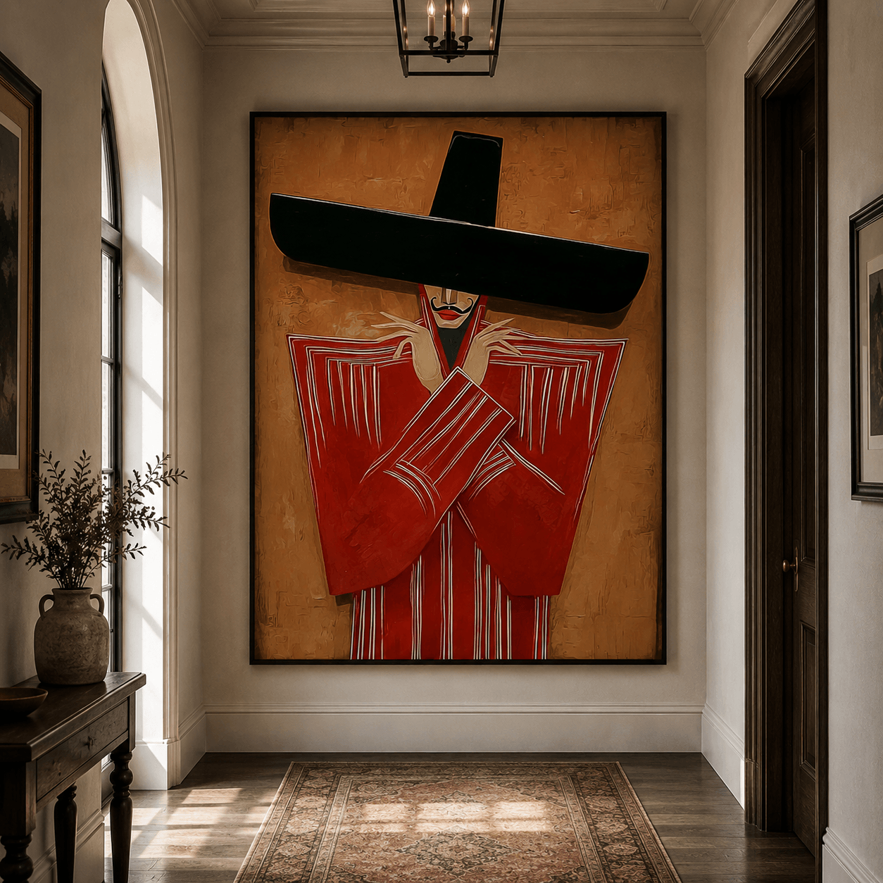 Texturierte Pastell-Wellen | Rouge-Akzente