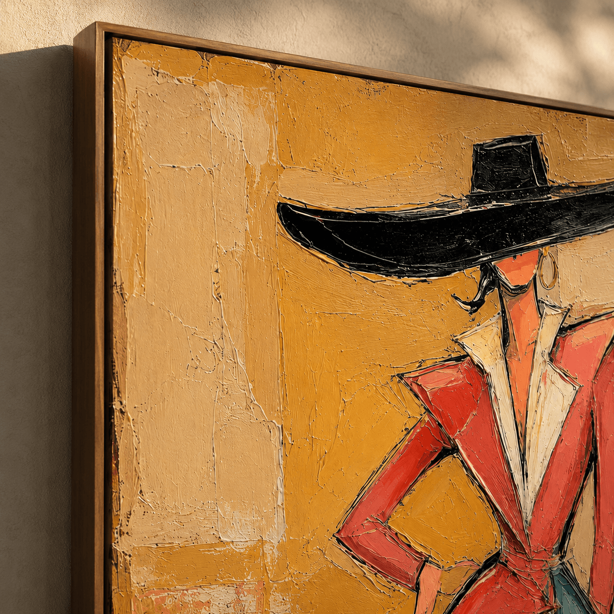 Abstract Art | Wide Hat Elegance
