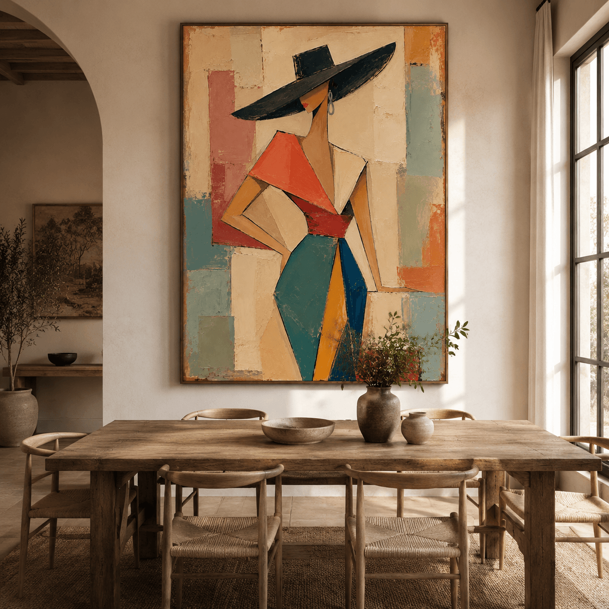 Abstract Art | Wide Hat Poised