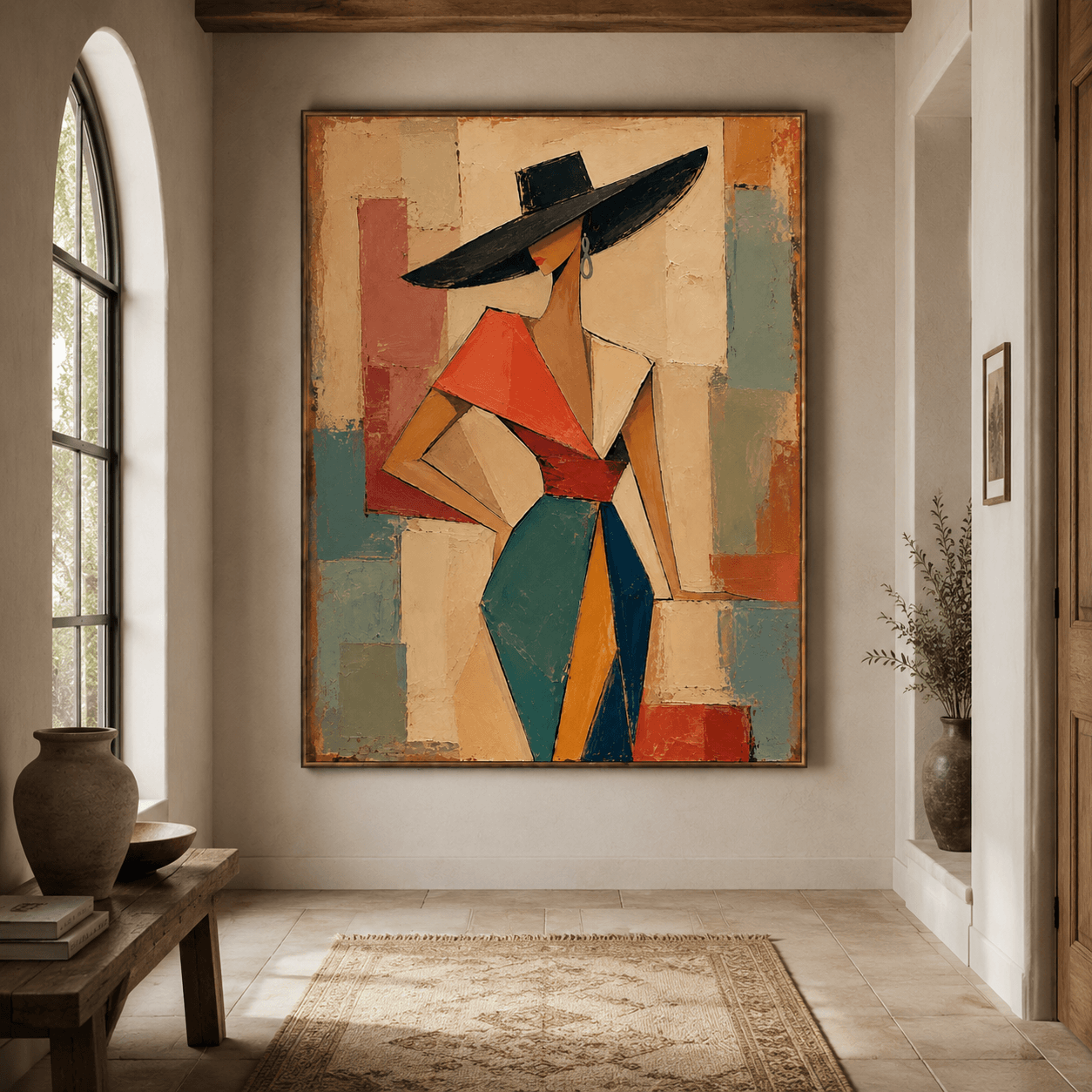 Abstract Art | Wide Hat Poised