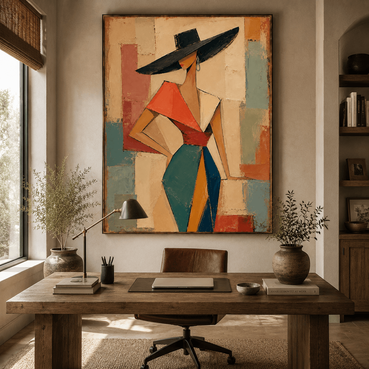 Abstract Art | Wide Hat Poised