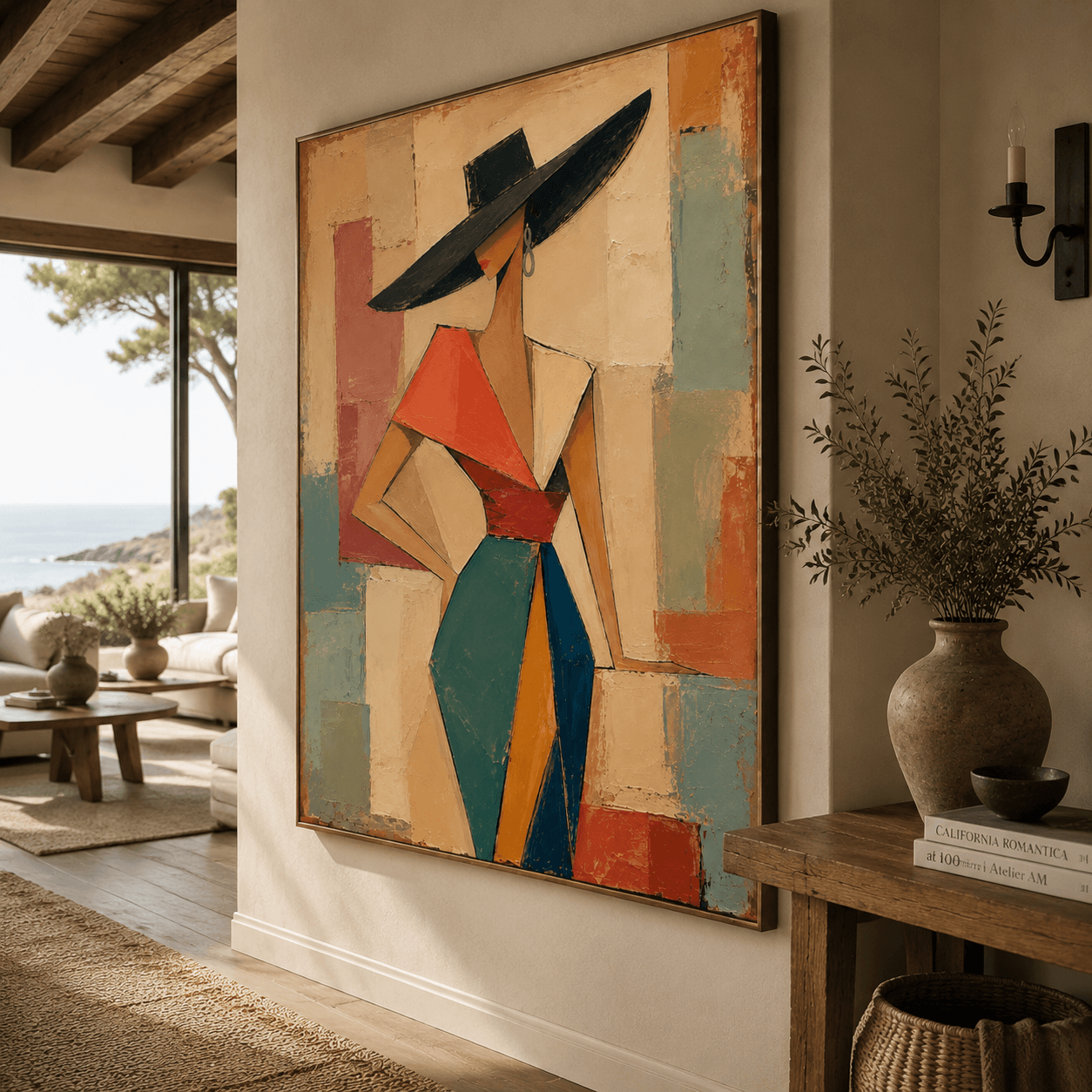 Abstract Art | Wide Hat Poised