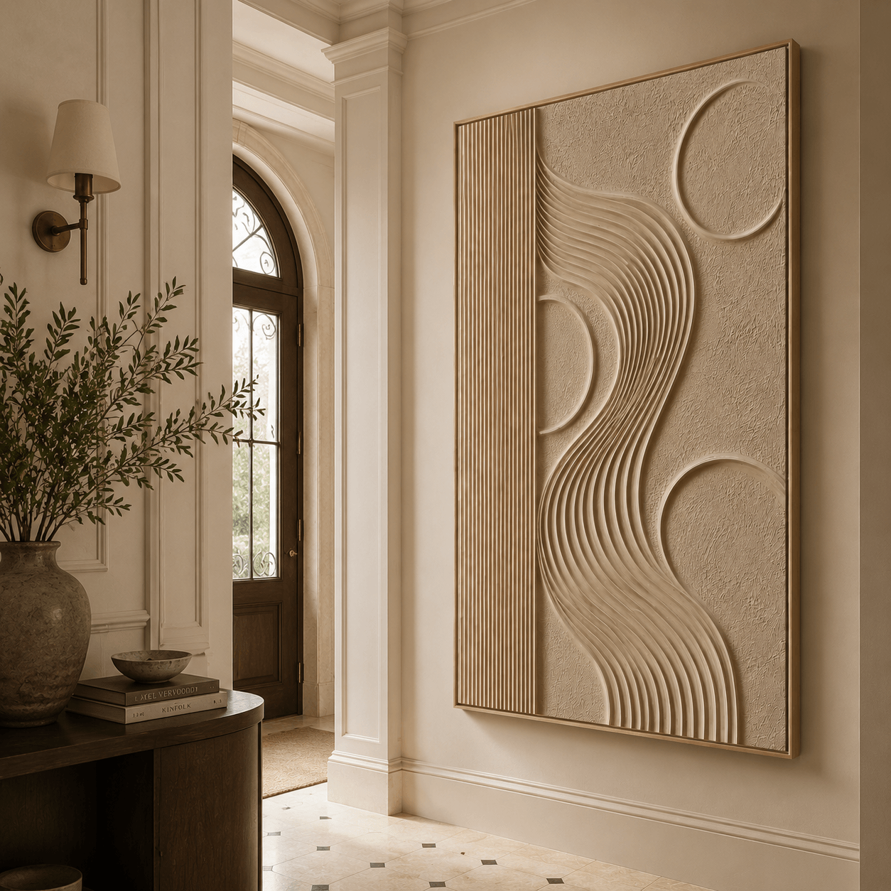 3D-Textured Art | Curved Stream Rhythm