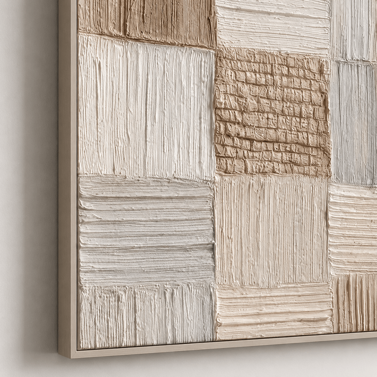 Textured Patchwork Serenity | Neutral Tones