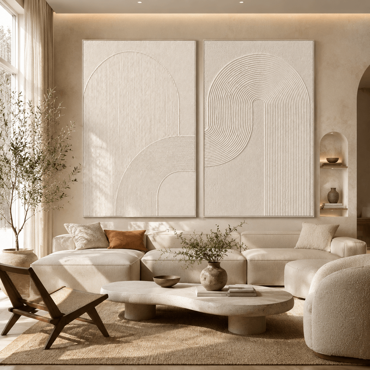 3D-Textured Art | Arch Line Duet