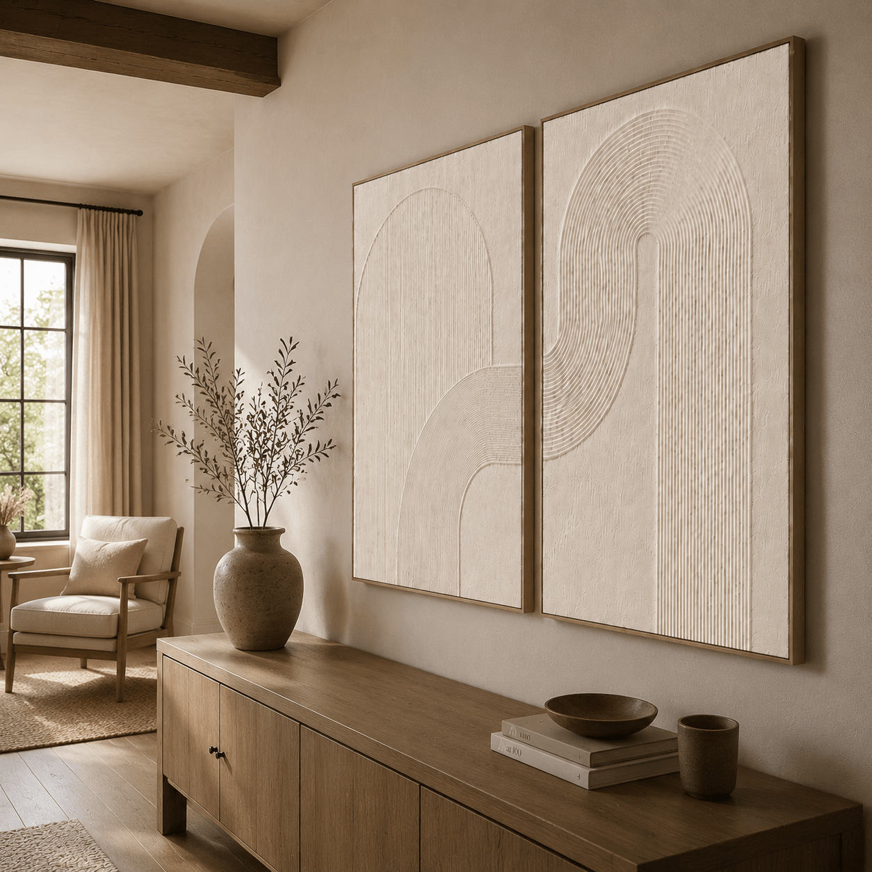 3D-Textured Art | Arch Line Duet