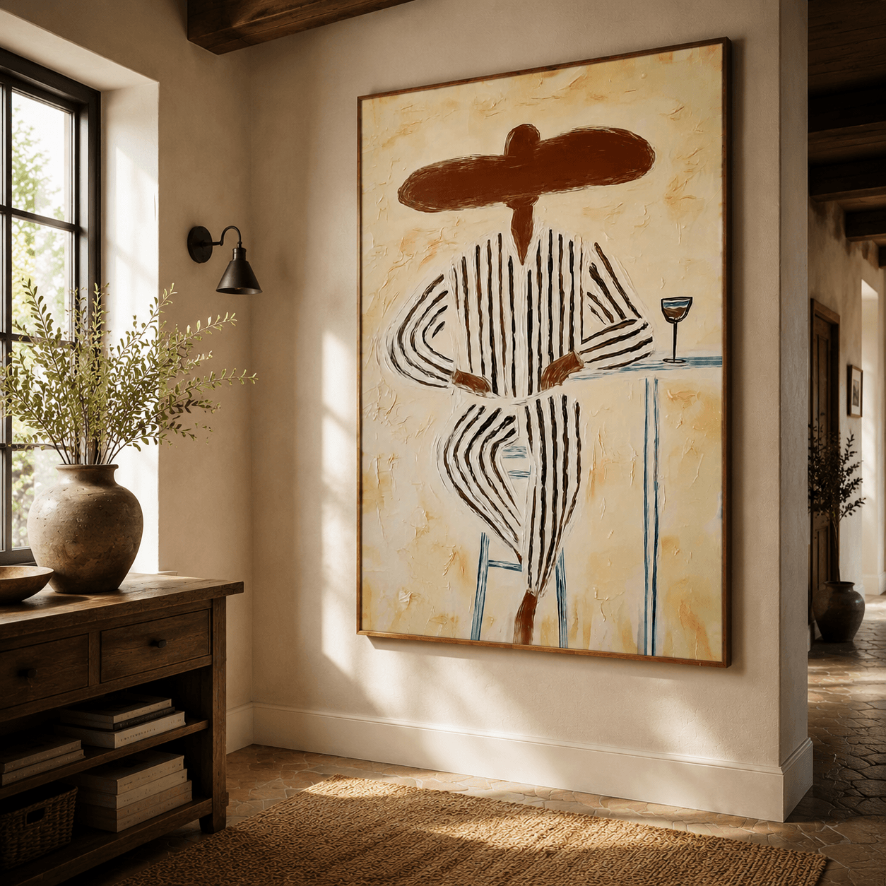 Abstract Art | Striped Bar Guest