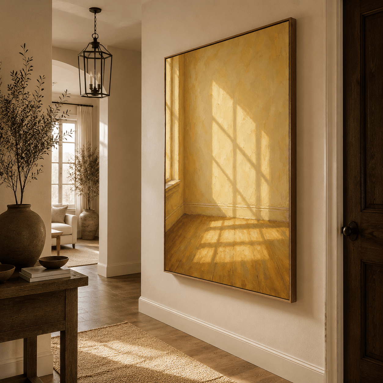 Impressionist Art | Grid Sun Glow