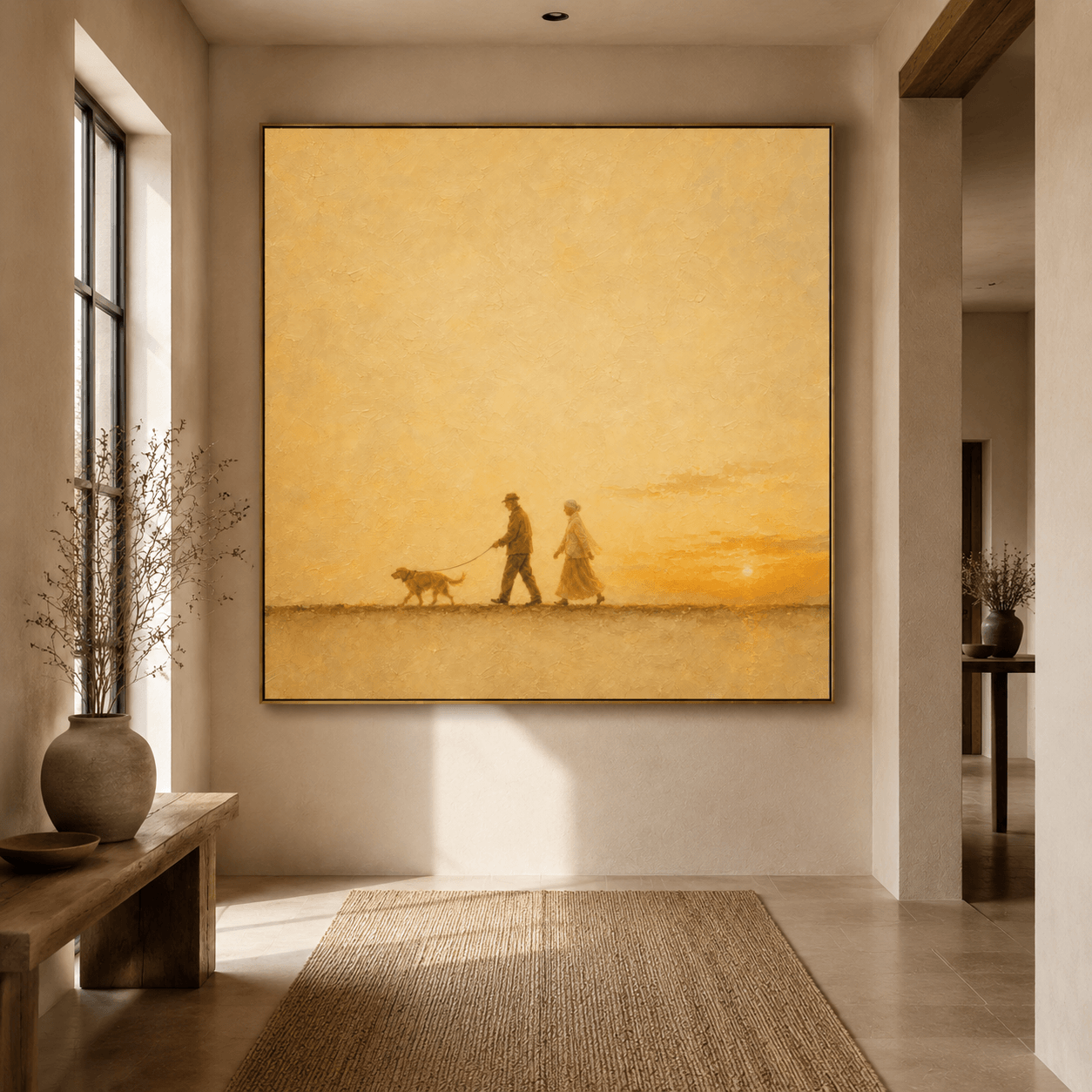Impressionist Art | Sunset Stroll Path