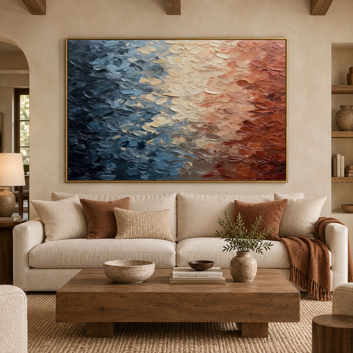 Textured & Impasto Art|Tide Warm Shift