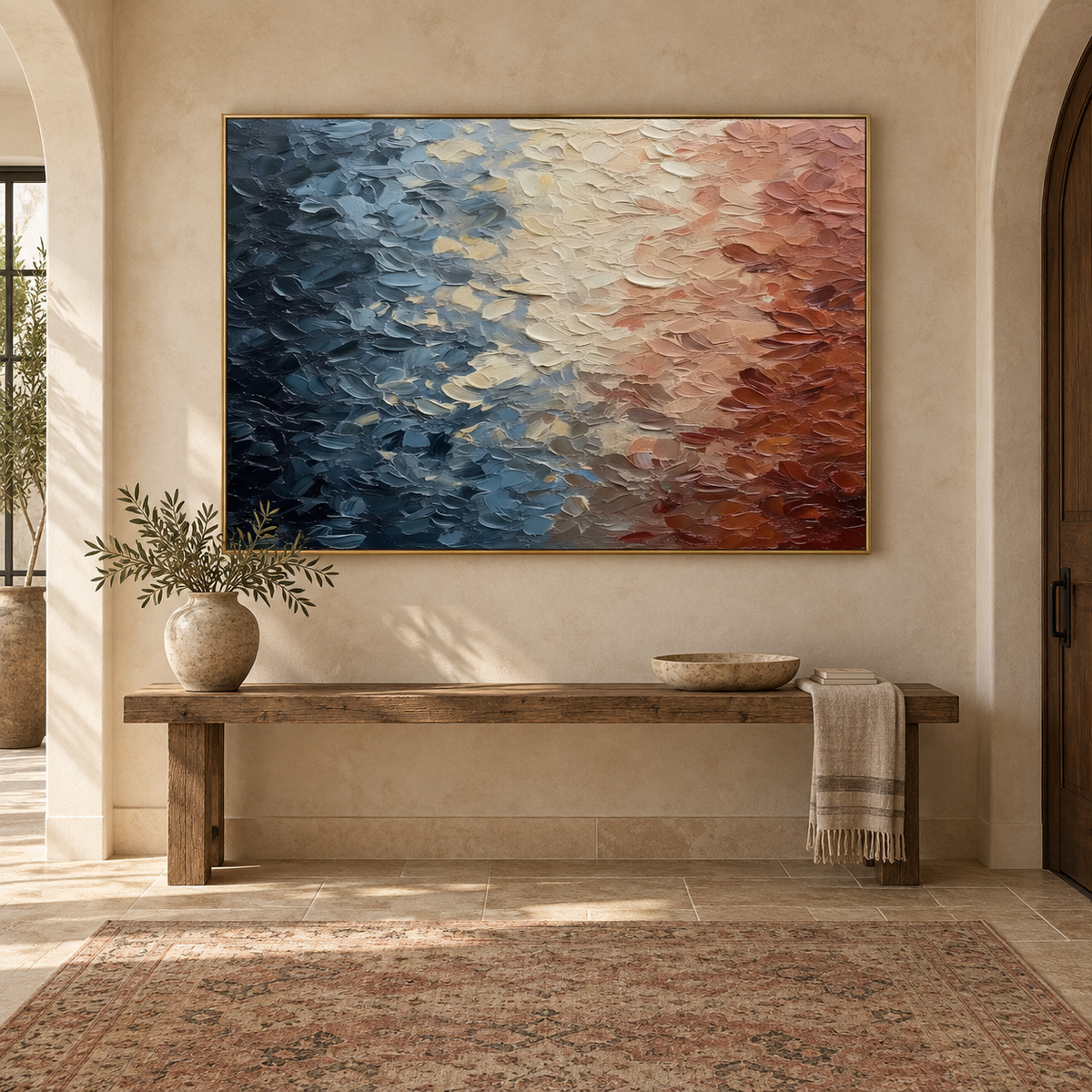 Textured & Impasto Art|Tide Warm Shift