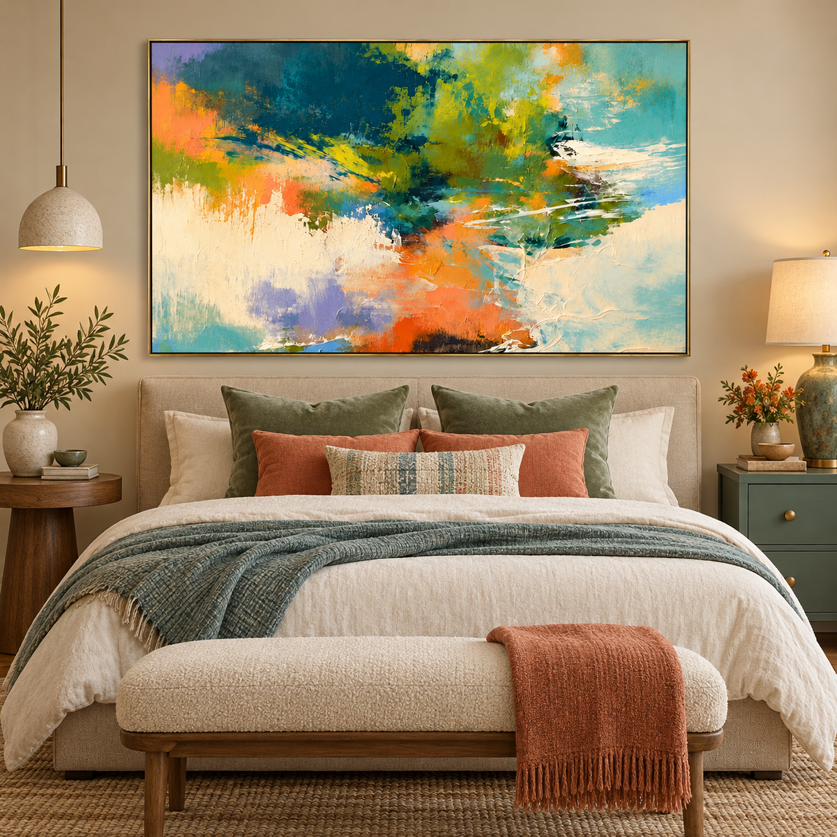 Minimalist Abstract Art|Wild Hue Drift