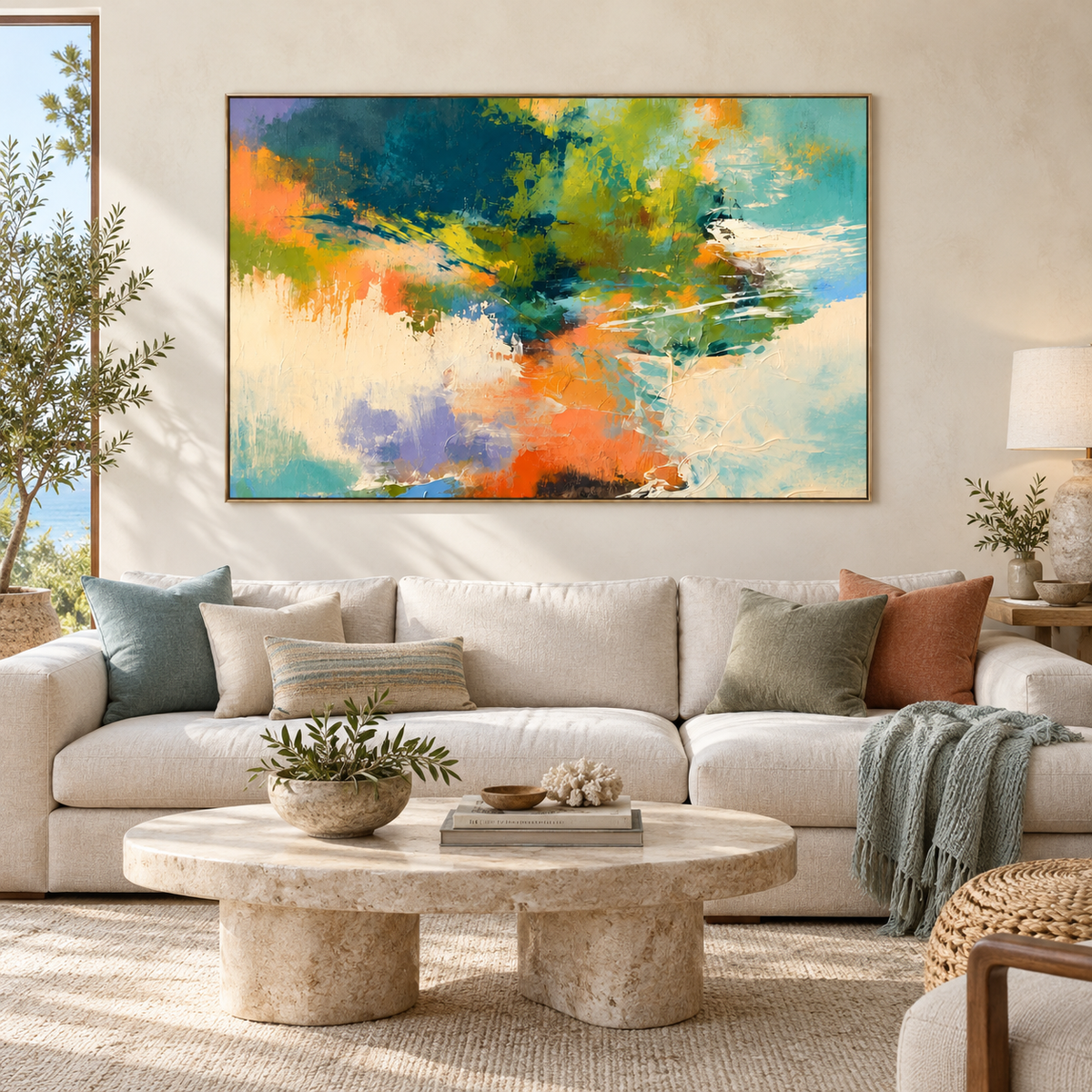 Minimalist Abstract Art|Wild Hue Drift