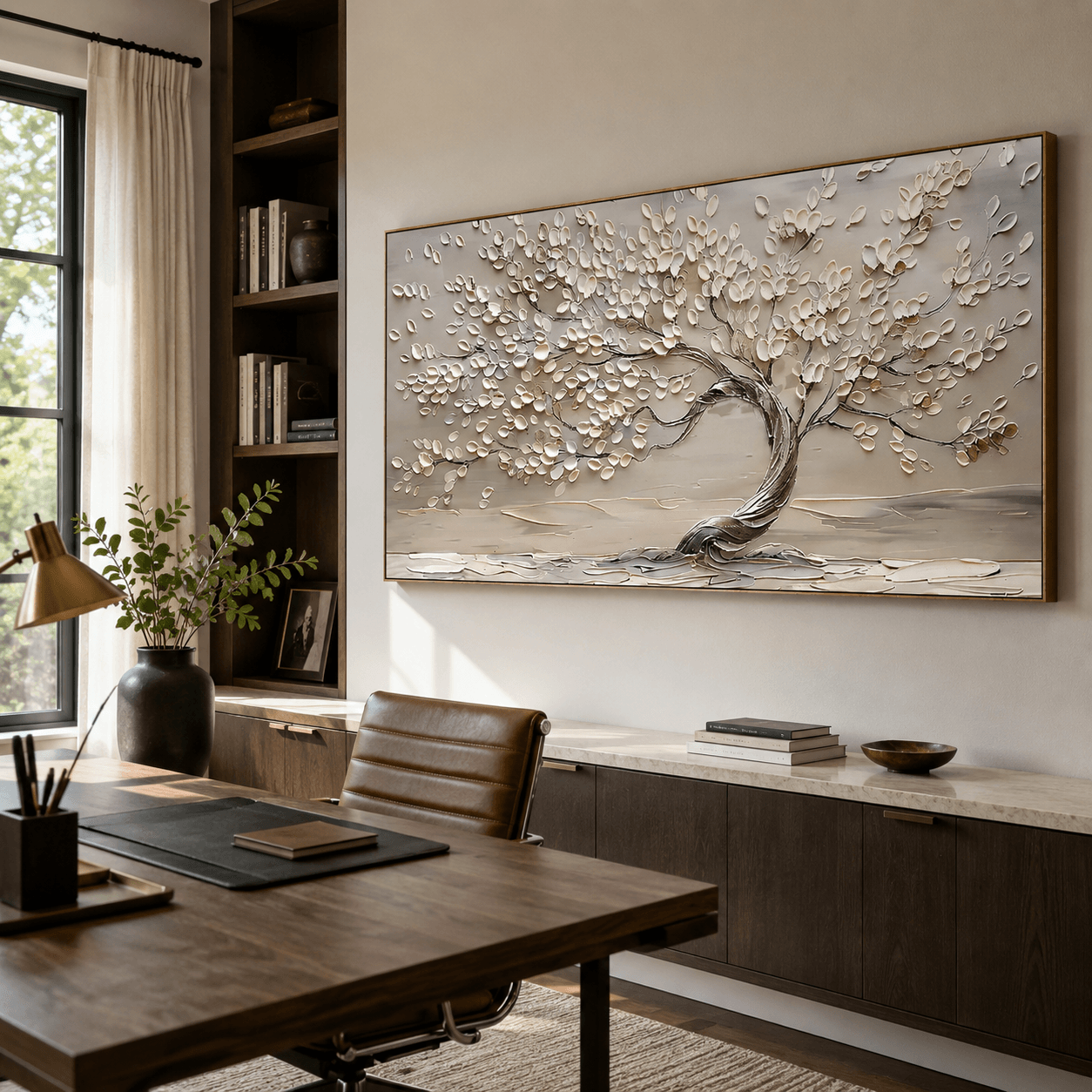 Textured Arbor Art | Tranquil Grace