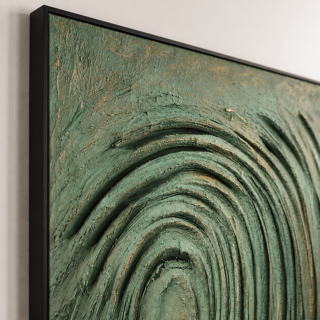 Texturierte Spiralpracht | Beige Grau