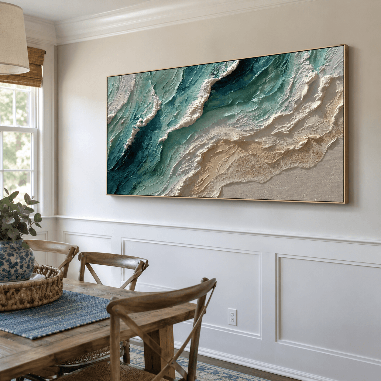 Neutrale geometrische Kunst | Strukturierte Eleganz