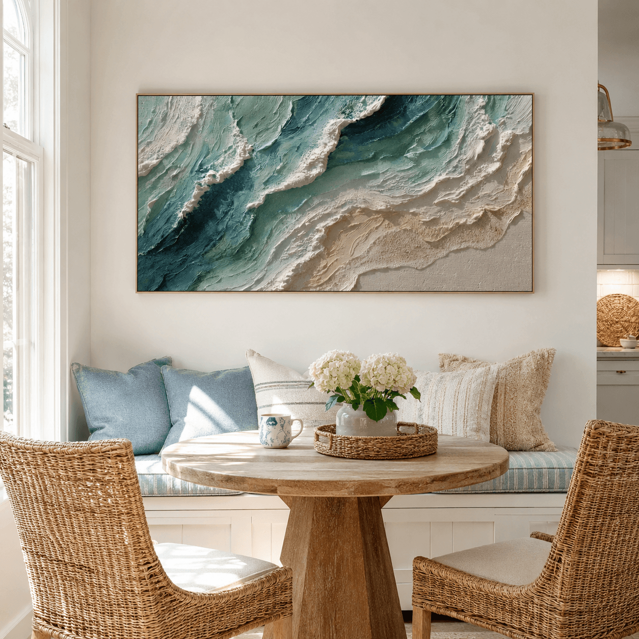 Neutrale geometrische Kunst | Strukturierte Eleganz