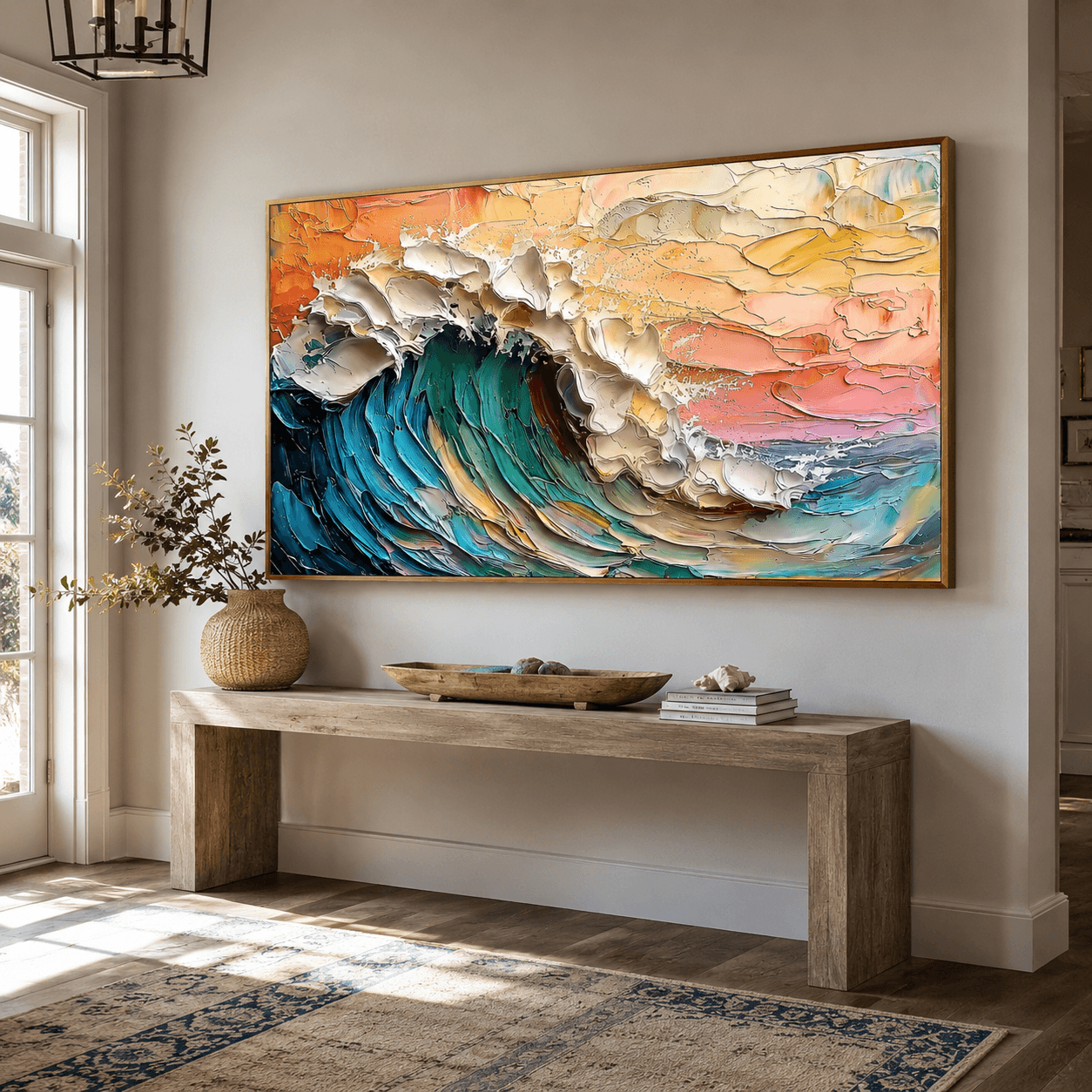 Neutrale geometrische Kunst | Strukturierte Eleganz