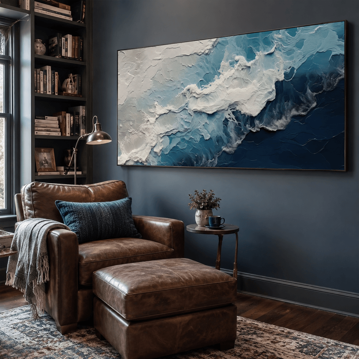 3D-Textured Art | Deep Blue Surf