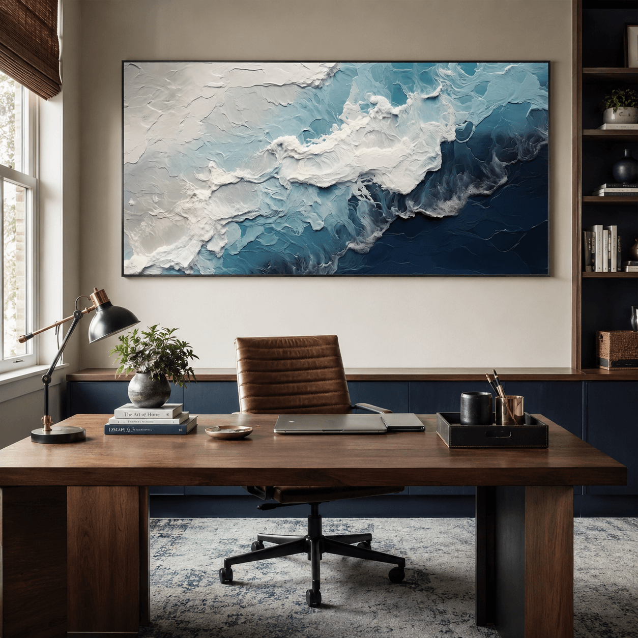 3D-Textured Art | Deep Blue Surf