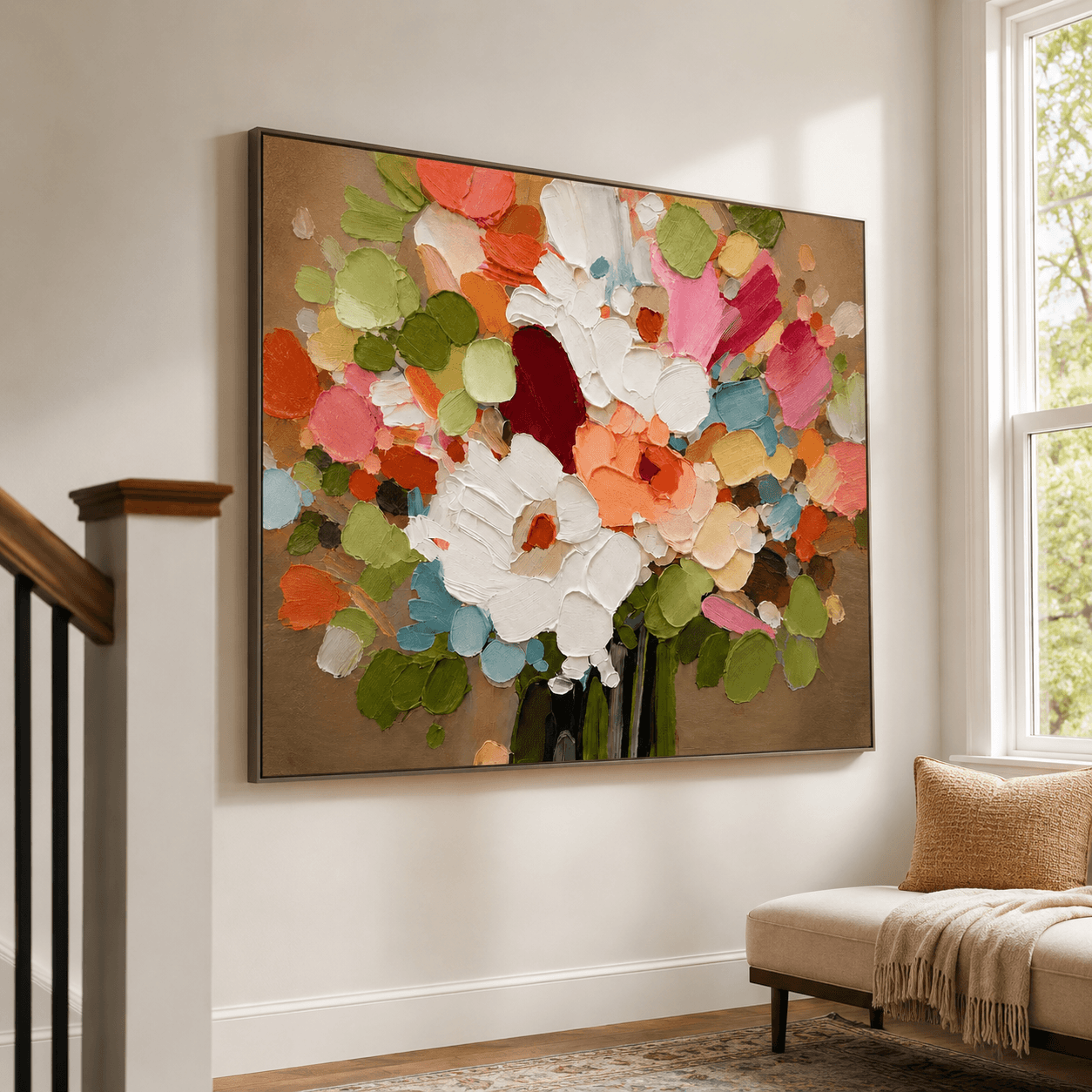 Neutrale geometrische Kunst | Strukturierte Eleganz