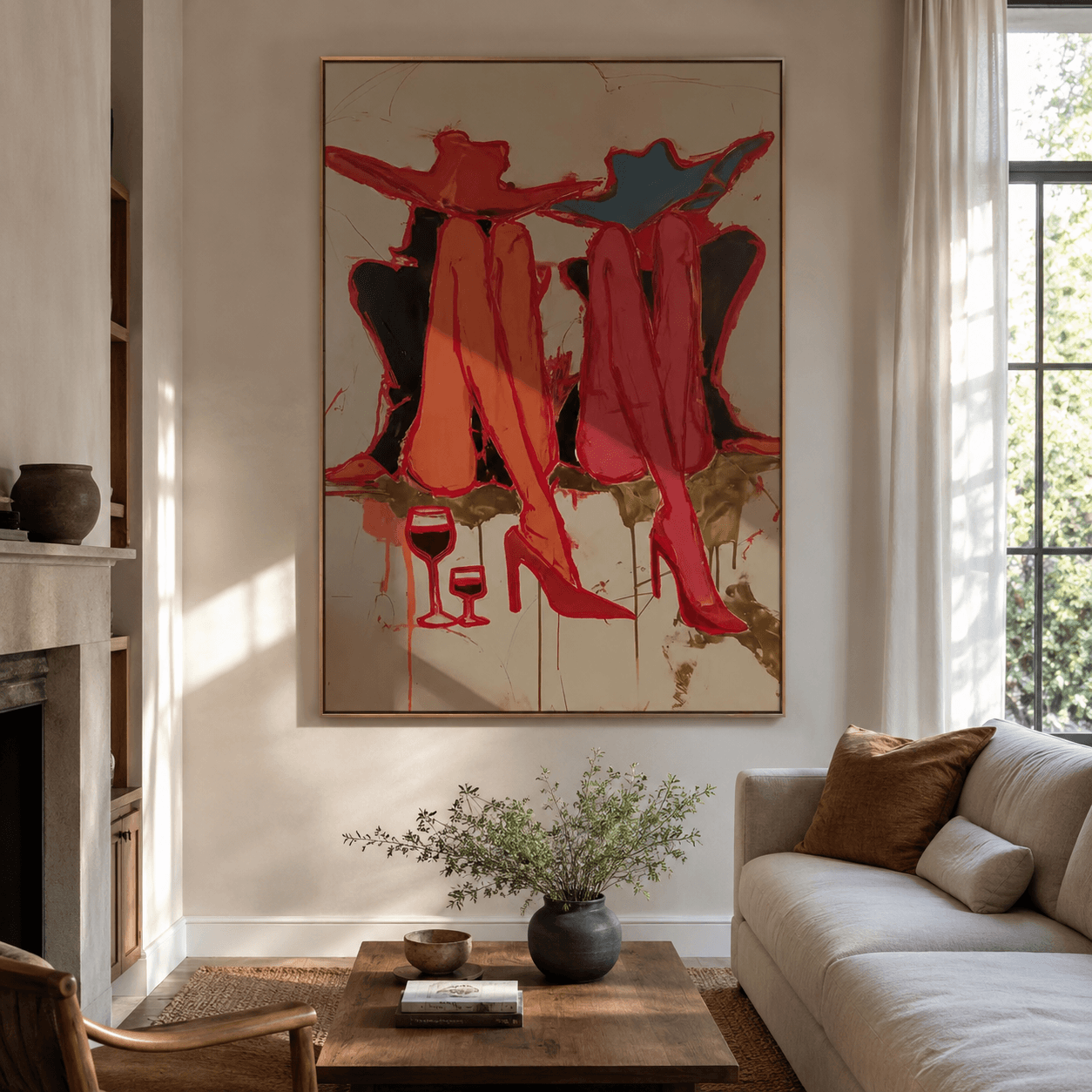 Abstract Art | Wine & Ladies Rest