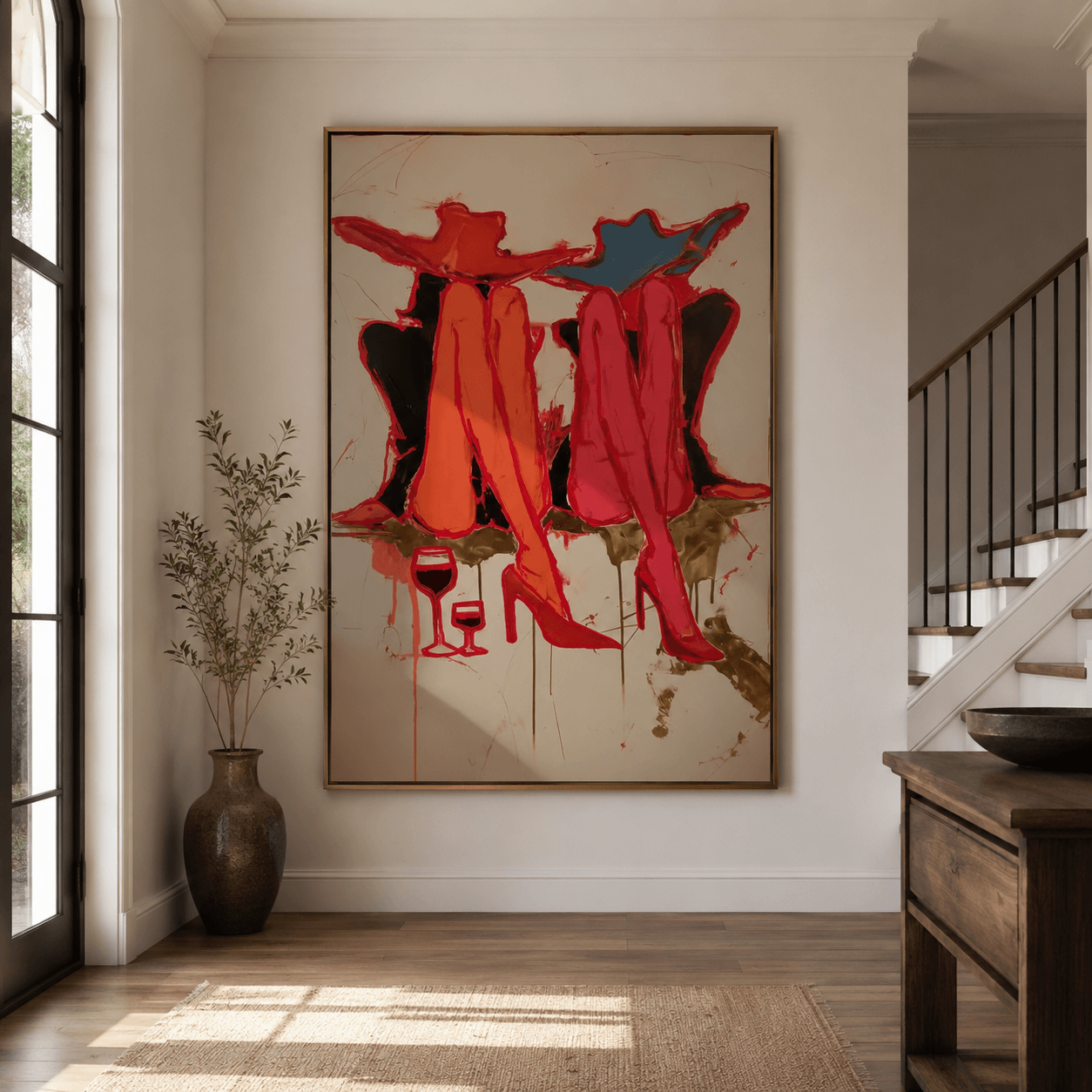 Abstract Art | Wine & Ladies Rest