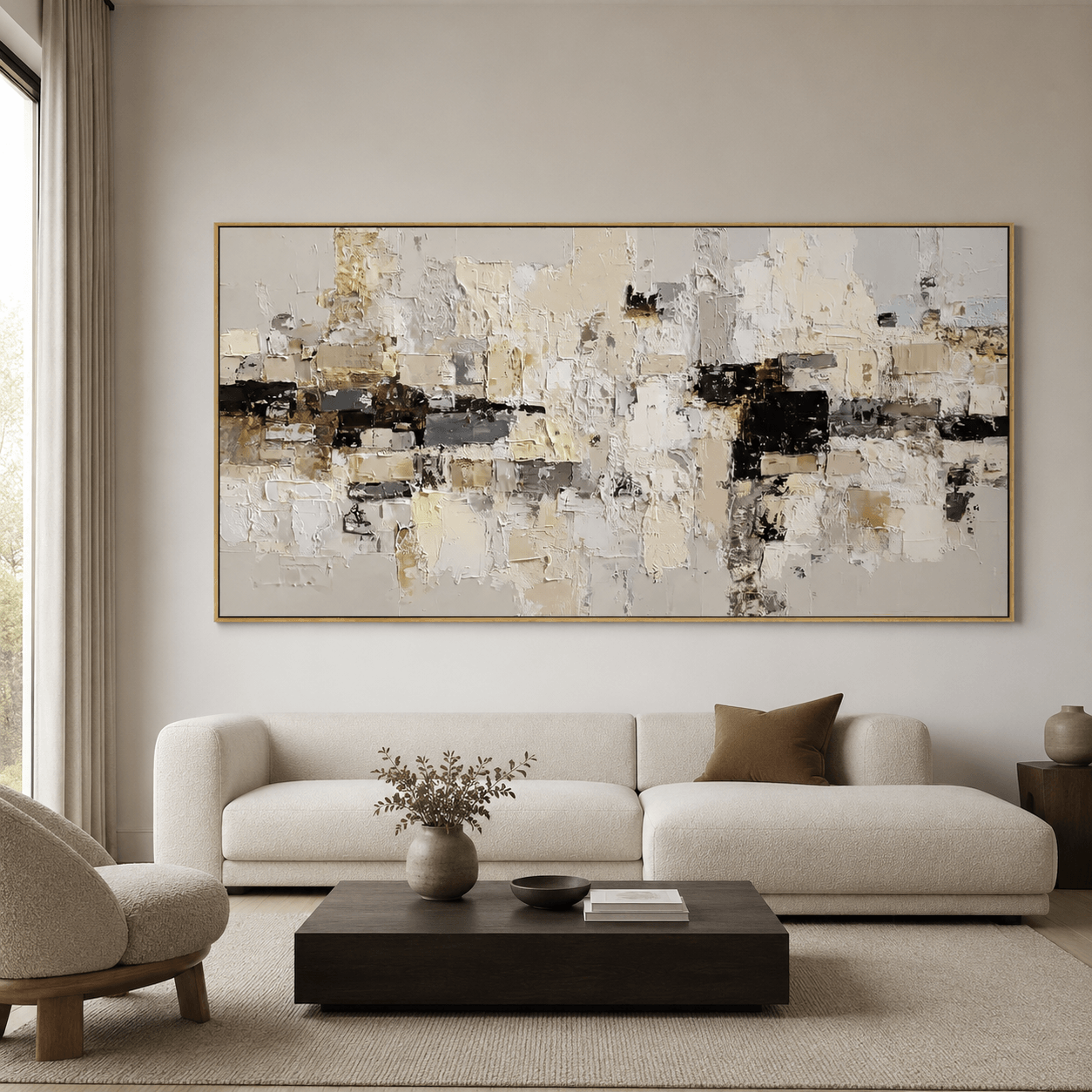 Impressionist Art | Muted Stacked Cubes
