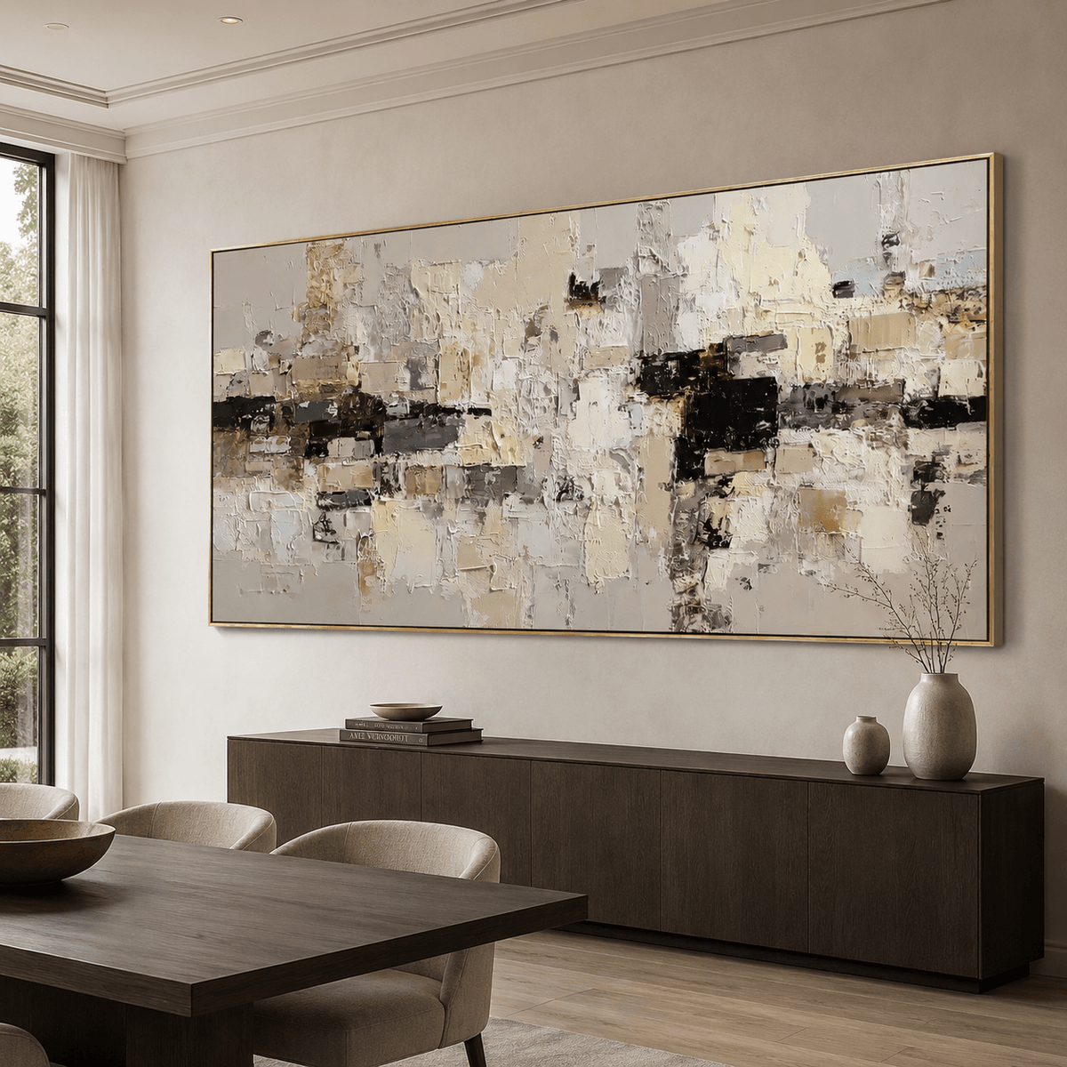 Impressionist Art | Muted Stacked Cubes