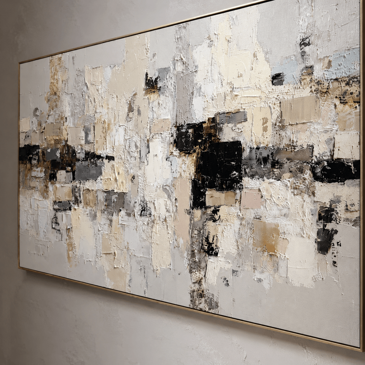 Impressionist Art | Muted Stacked Cubes