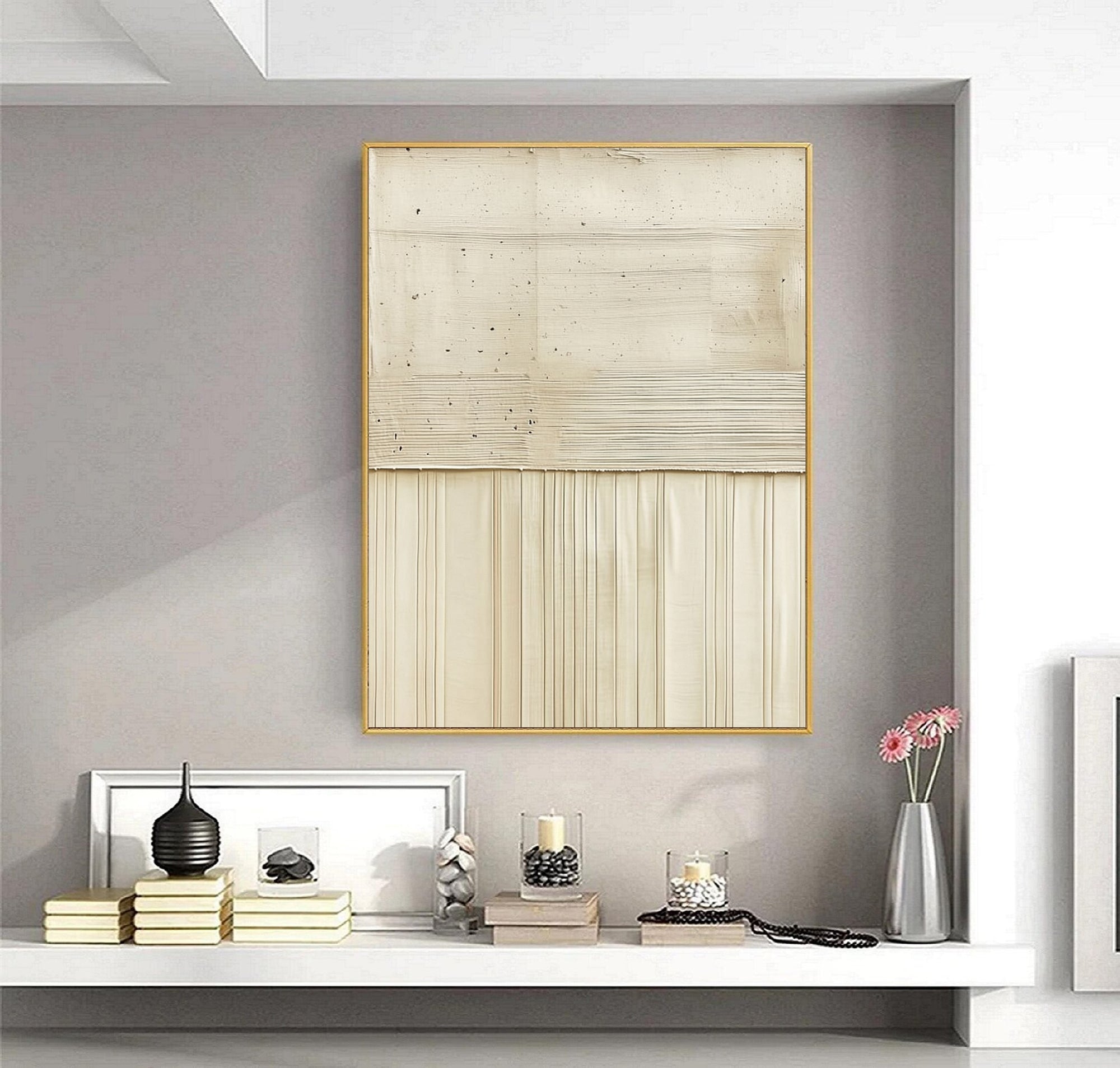 Textured Cream Serenity | Subtle Ridges