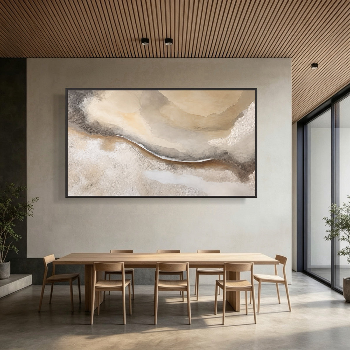 A Slow Bend — horizontal wabi-sabi art, view 2