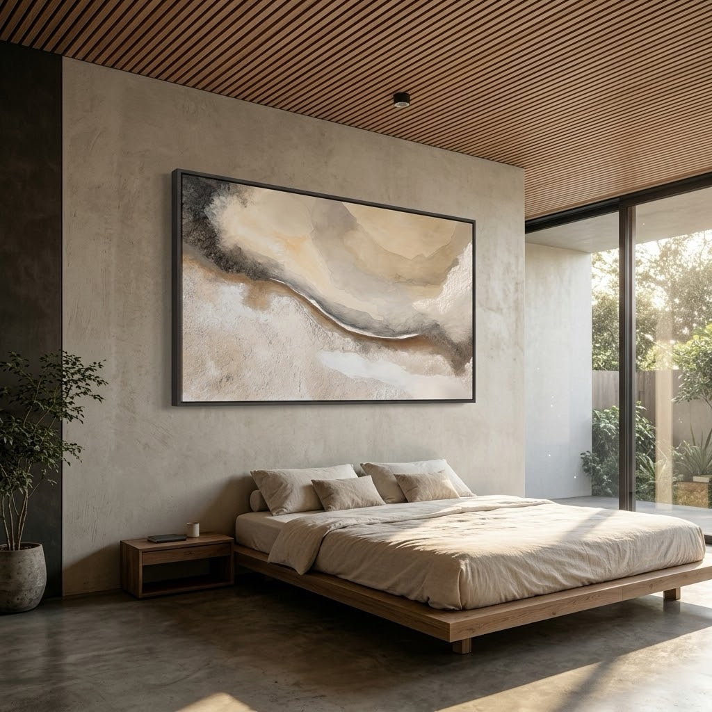 A Slow Bend — horizontal wabi-sabi art, view 6
