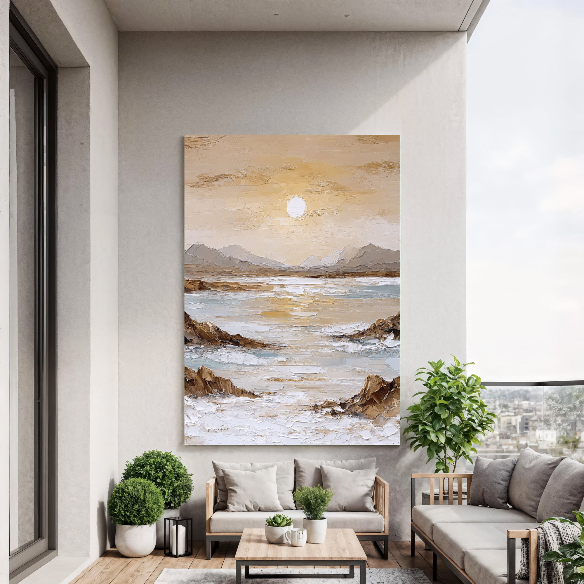 Textured Seaside Opulence | Sunlit Shores