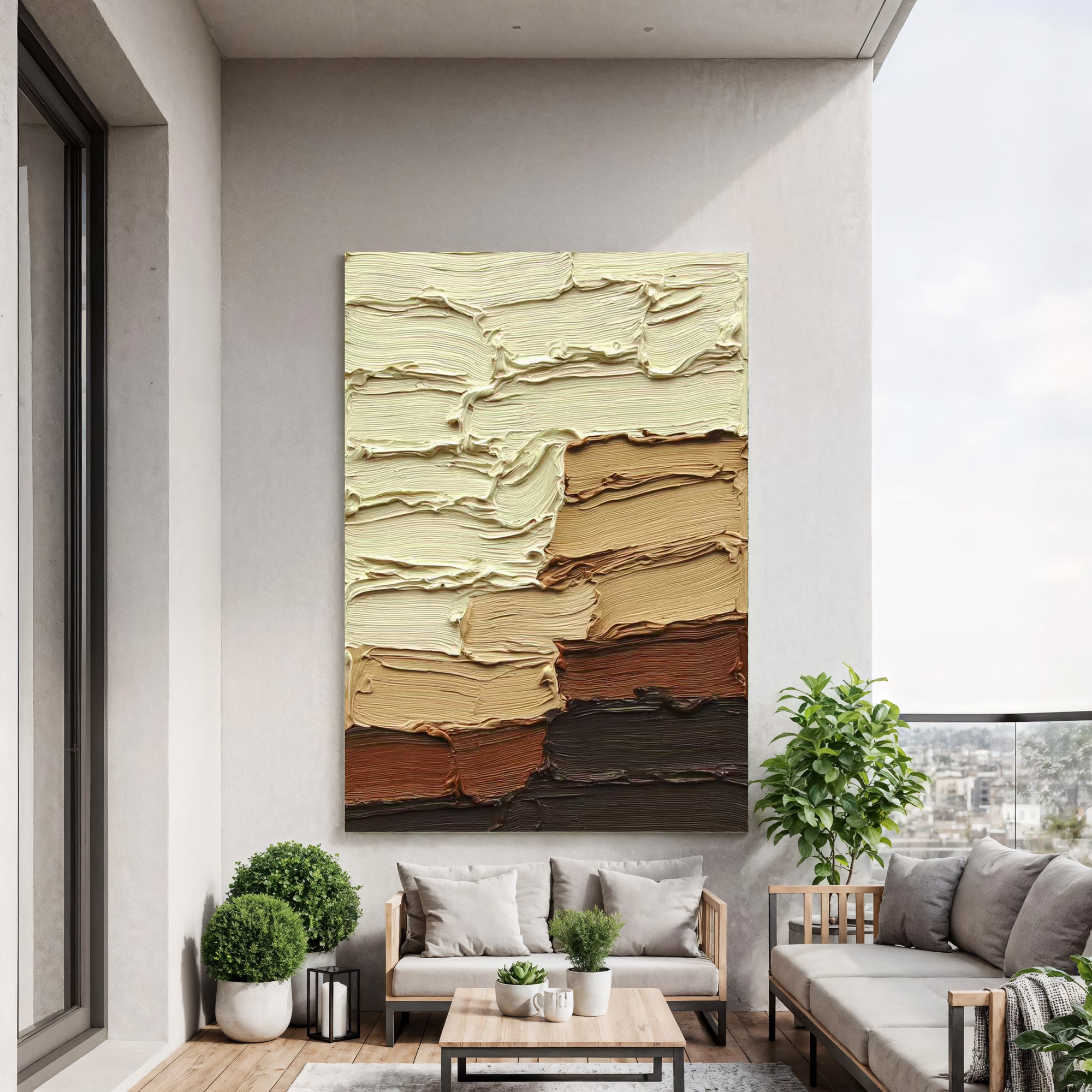 Textured Impasto Warmth | Earthy Hues
